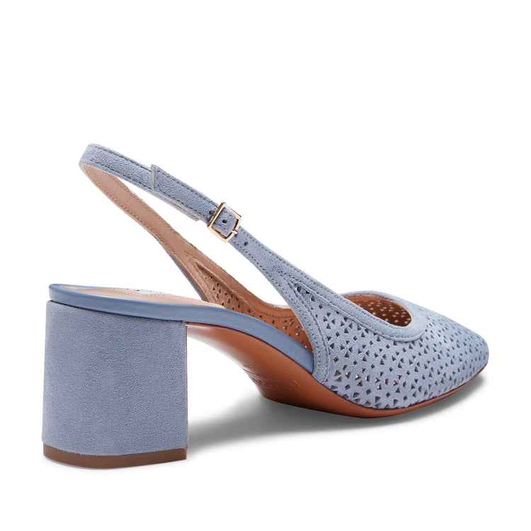 Sandalo sling back in suede