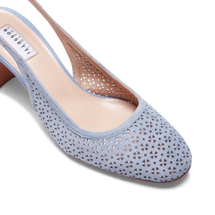 Sandalo sling back in suede