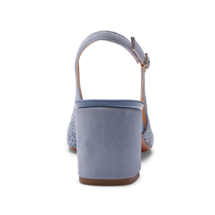 Sandalo sling back in suede