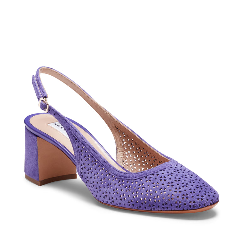 Sandales à bride arrière en daim