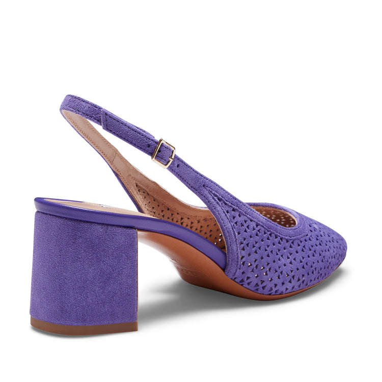 Sandales à bride arrière en daim