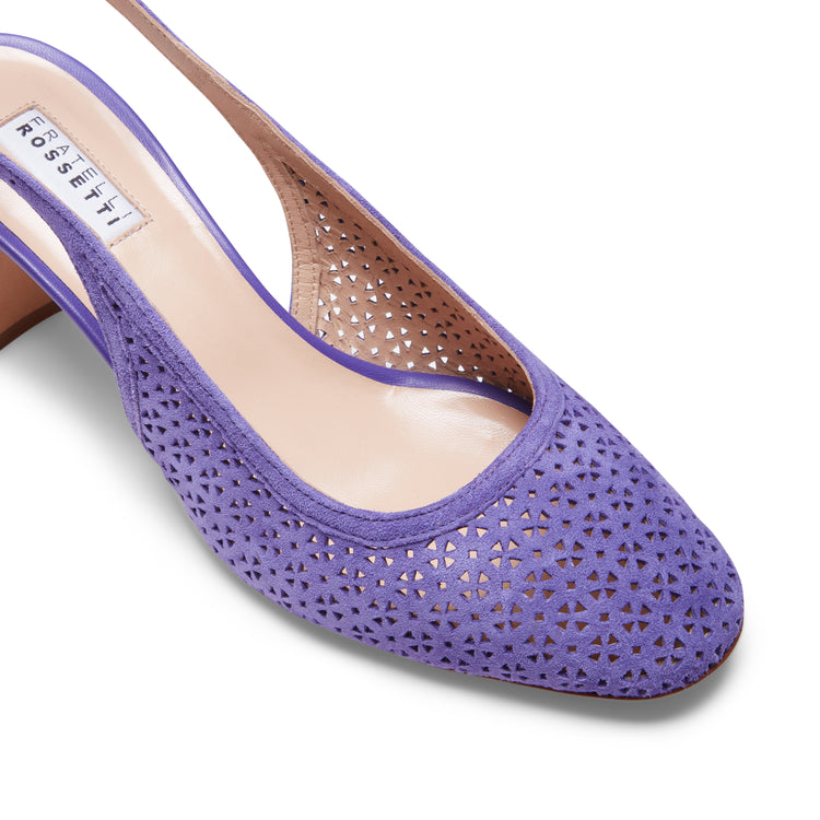 Sandales à bride arrière en daim