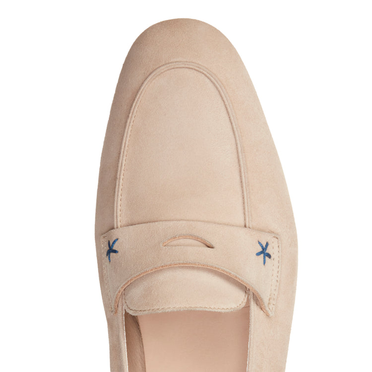 Women's suede lightweight summer loafer