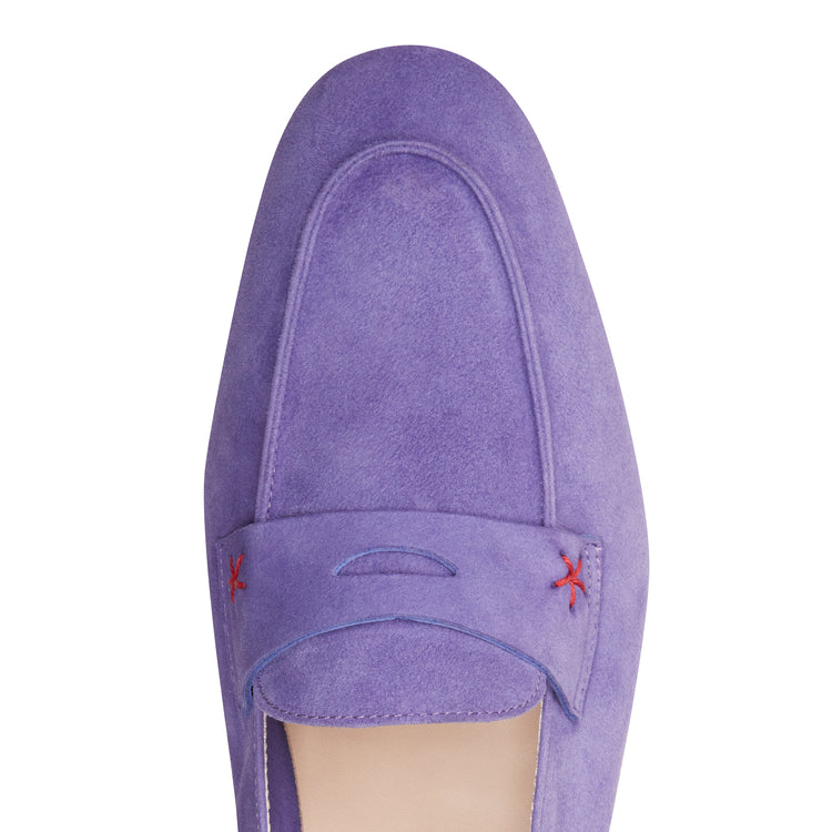 Women's suede lightweight summer loafer