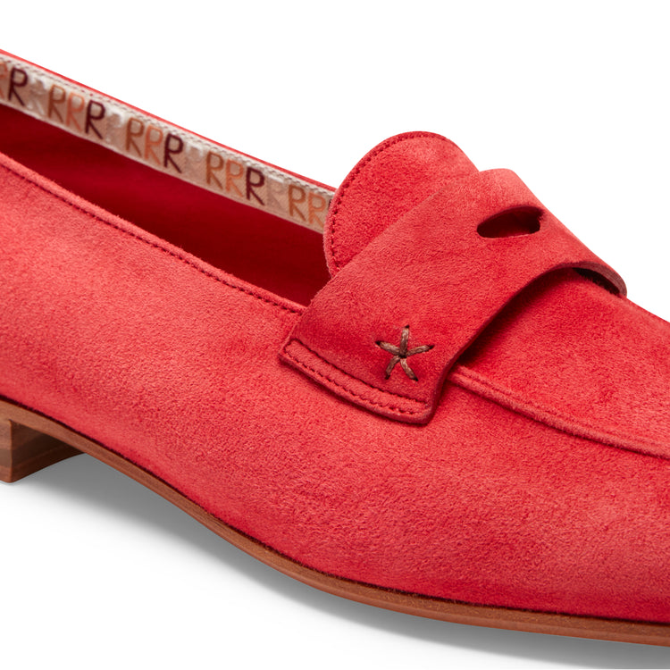 Women's suede lightweight summer loafer