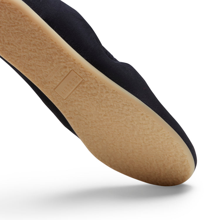 Mocassins slim plats en daim