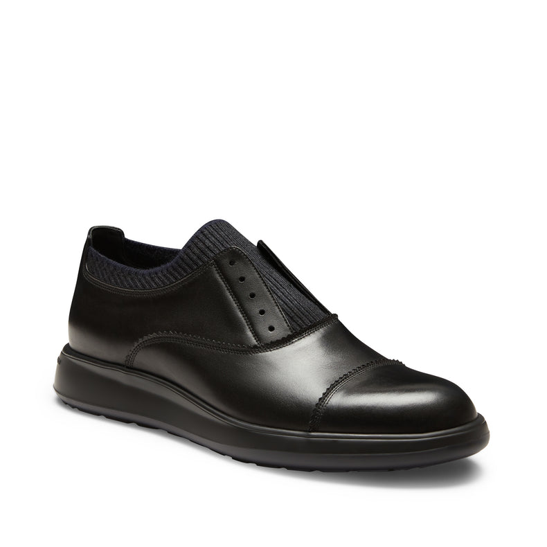 Herren-Oxfordschuh aus schwarzem Leder