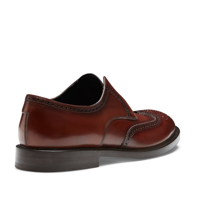 Derby Dandy in pelle da uomo color mandorla