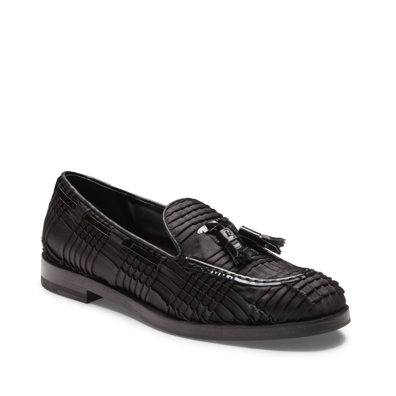 Mocassino Brera in raso da donna nero