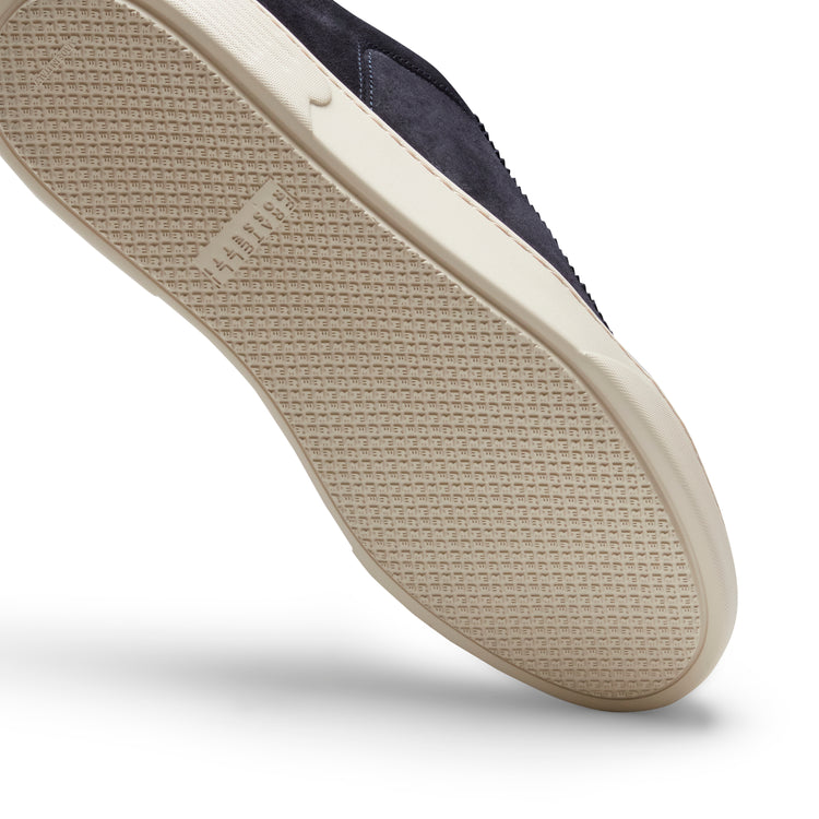 Sneaker in suede da uomo blu marine