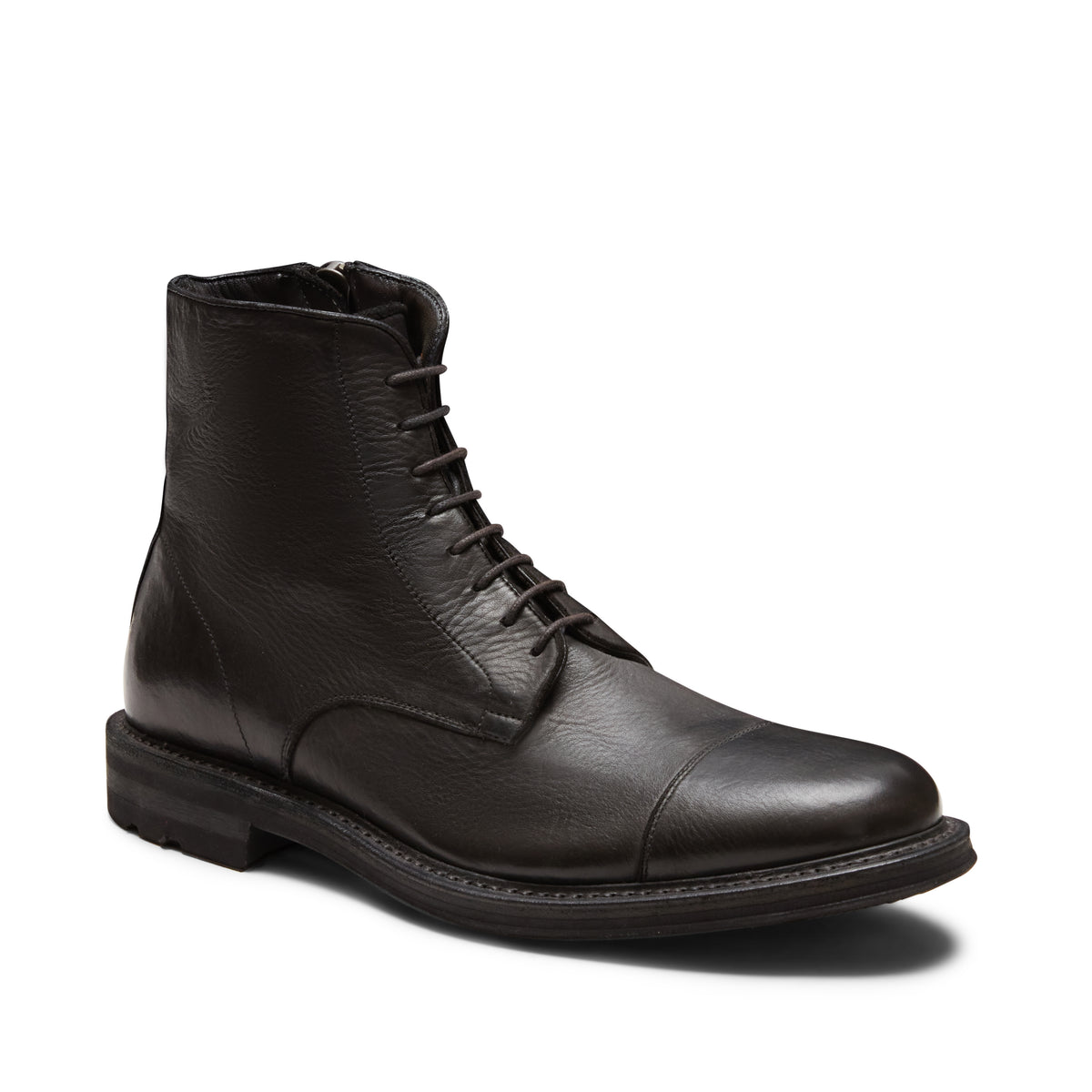 Fratelli Rossetti Mens Black Leather Chukka Ankle Boots Lace-Up Made In Italy 9M Fratelli Rossetti Moc-Sewn Split Toe Ankle Boots in Smooth  main image 4
