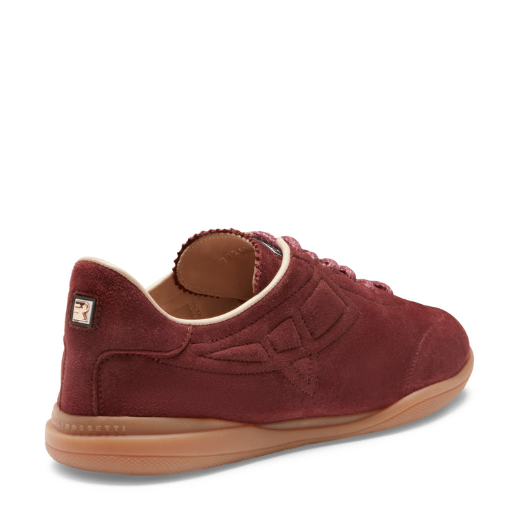 Sneaker Kyoto in suede da donna color bordeaux
