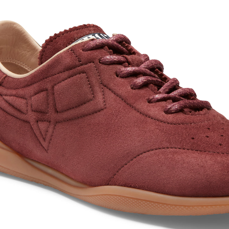 Sneaker Kyoto in suede da donna color bordeaux