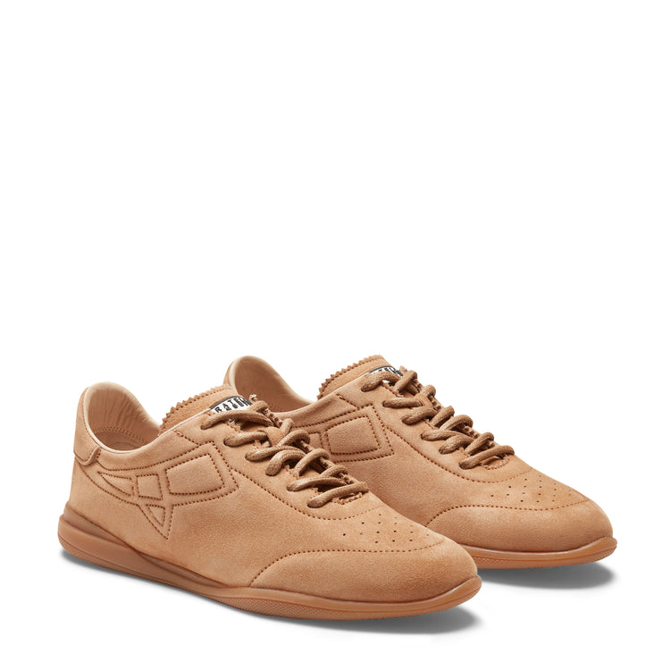 Sneaker Kyoto in suede da donna beige