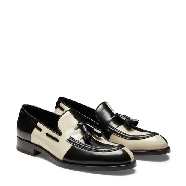 Herrenloafer Brera Damier aus zweifarbigem Leder