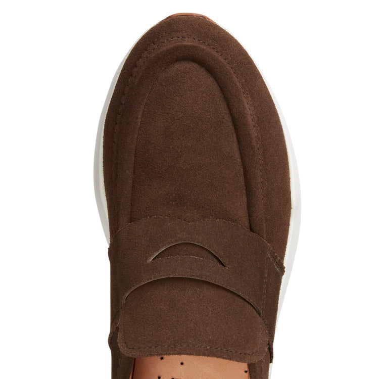 Sneakers en daim vert olive pour femmes