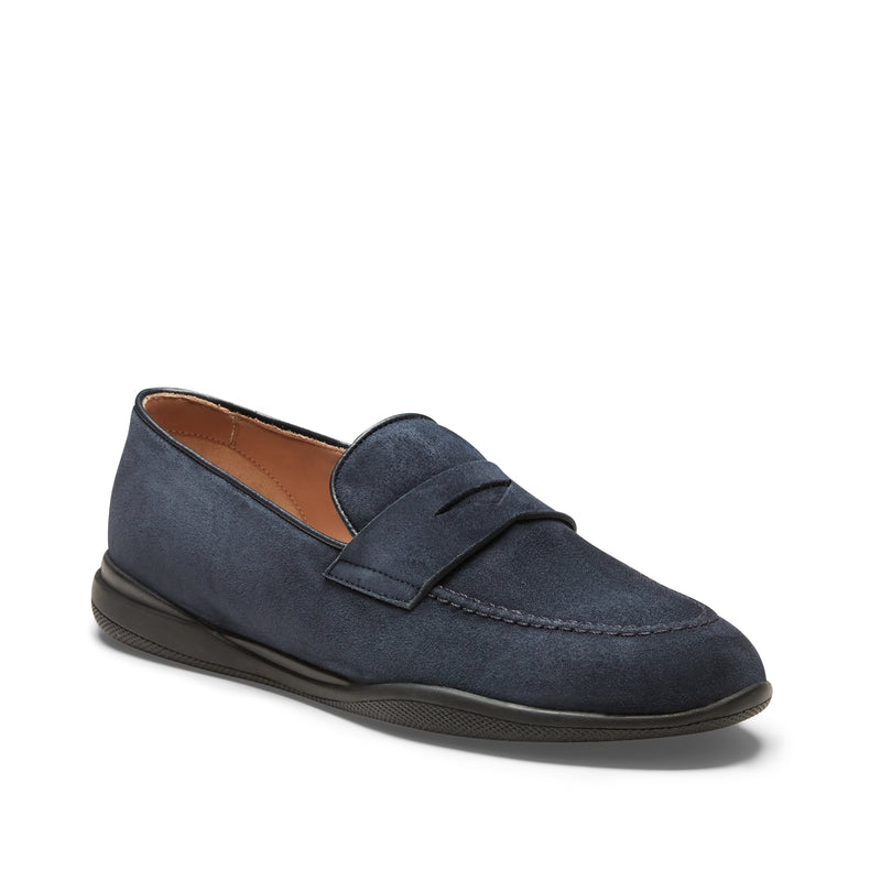 Mocassino Kyoto in suede da donna color navy
