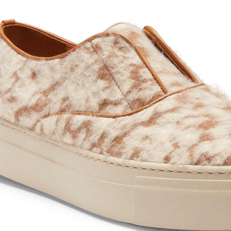 Sneaker Hobo Sport in tessuto da donna color noce