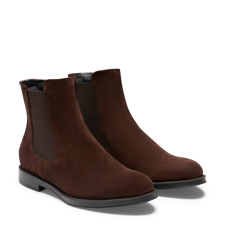 Women's cocoa brown leather Chelsea boot