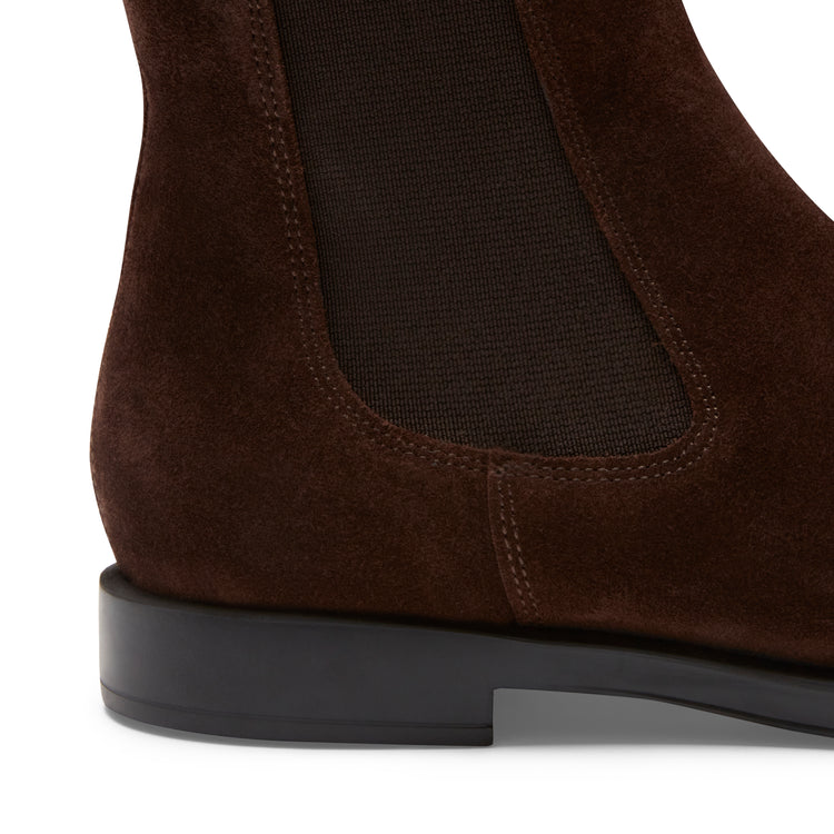 Women's cocoa brown leather Chelsea boot