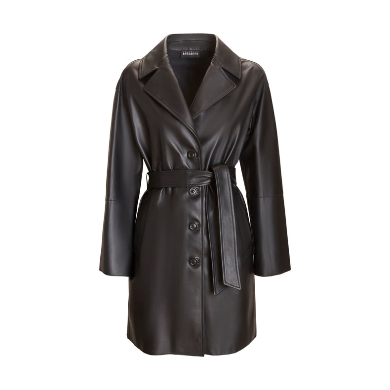 Cappotto in pelle da donna