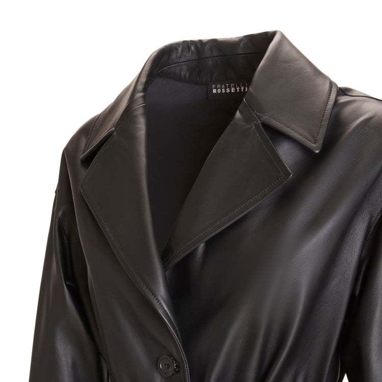 Cappotto in pelle da donna