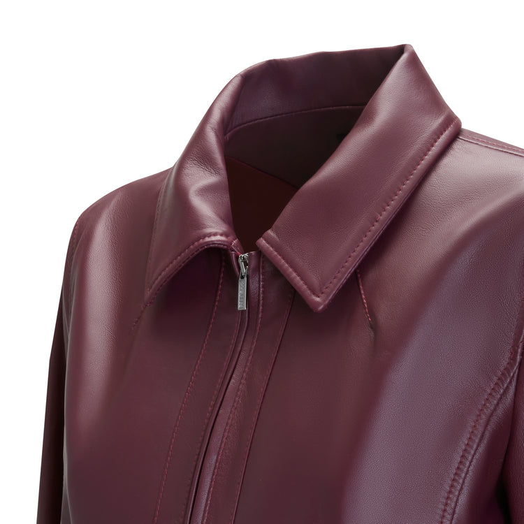 Veste en cuir pour femmes
