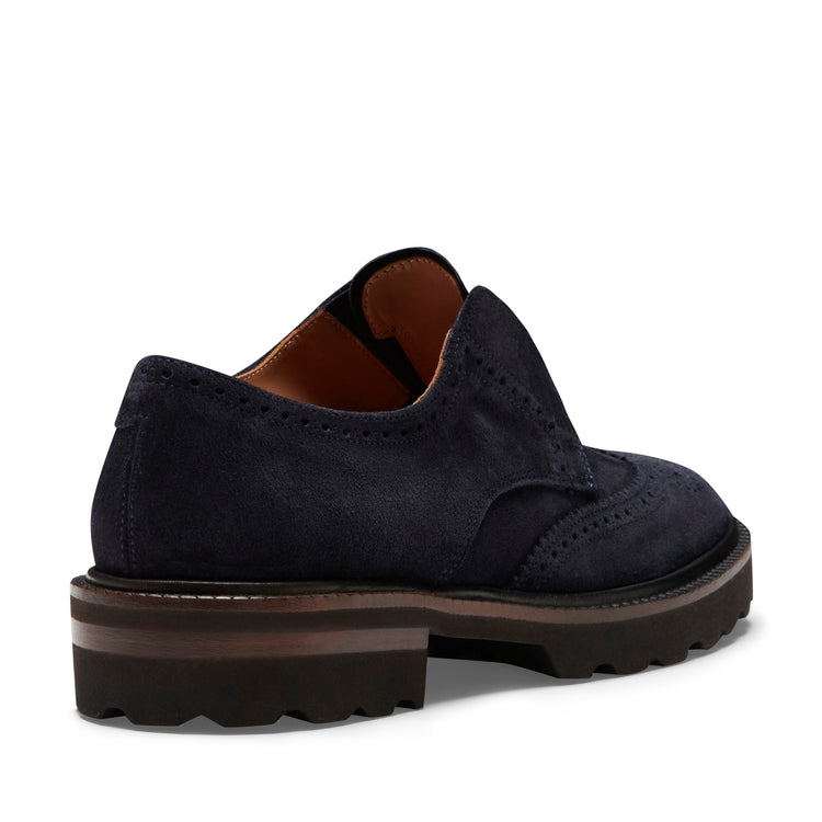 Derbies Dandy en daim couleur bleu marine pour femmes