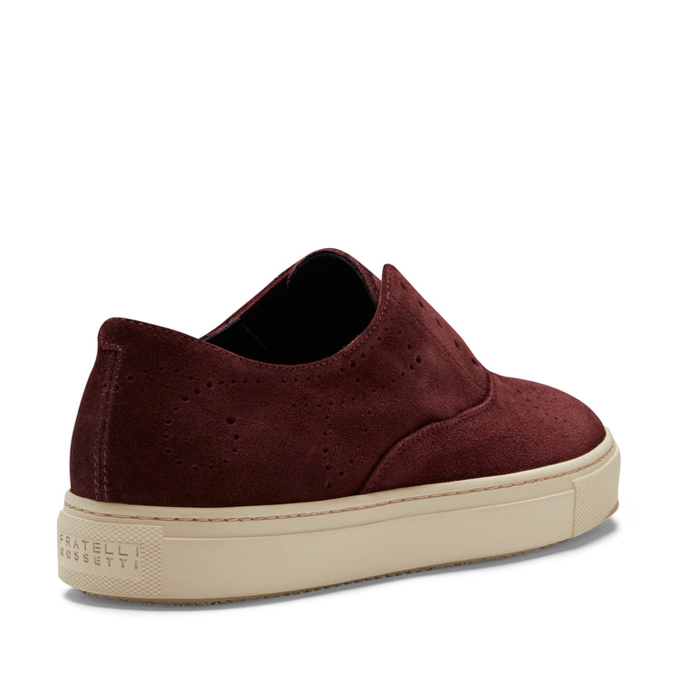 Sneaker Hobo Sport in suede da donna color bordeaux