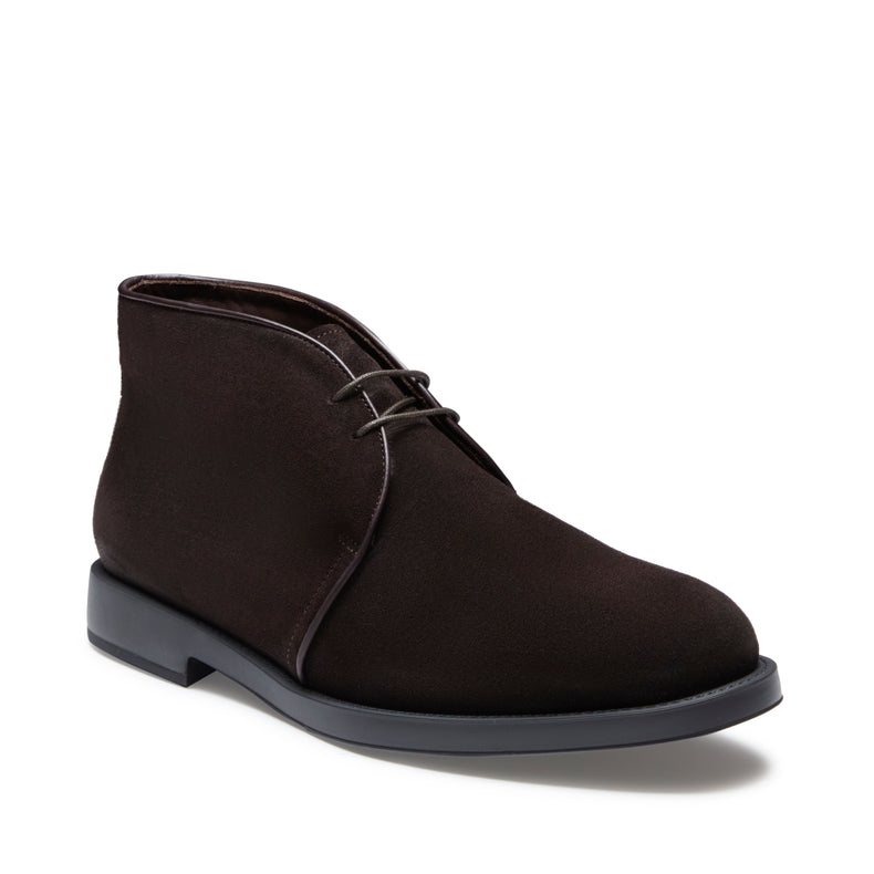 Men’s cocoa brown water-repellent suede desert boot