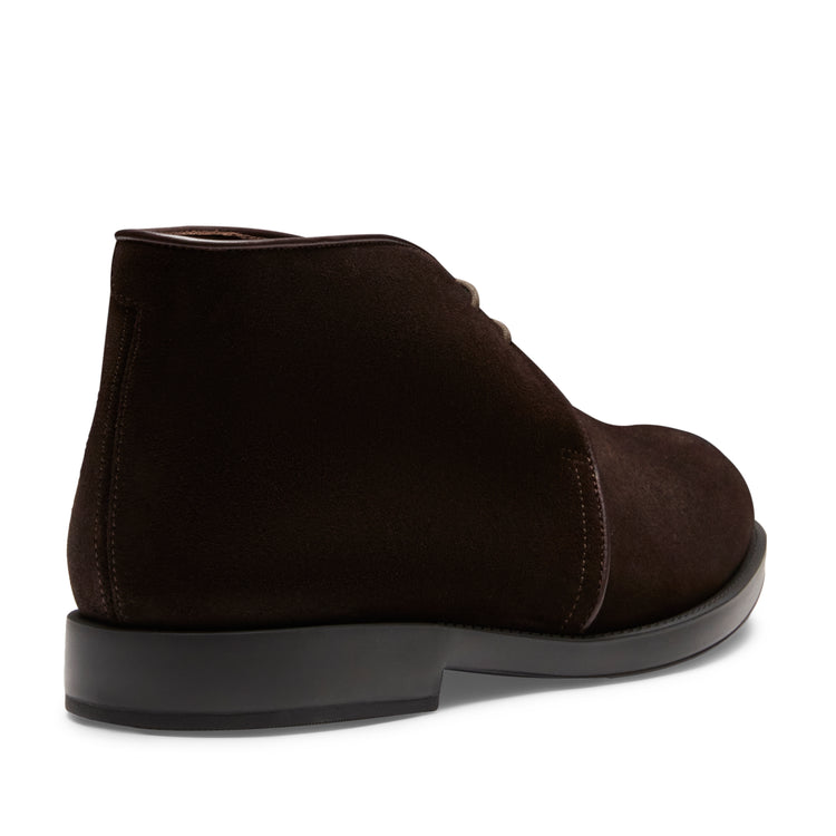 Men’s cocoa brown water-repellent suede desert boot