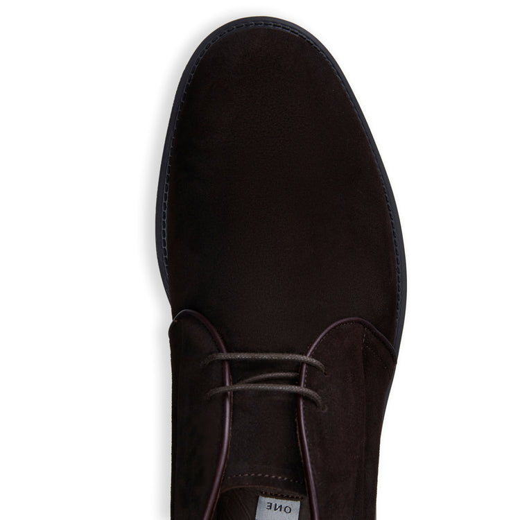 Men’s cocoa brown water-repellent suede desert boot