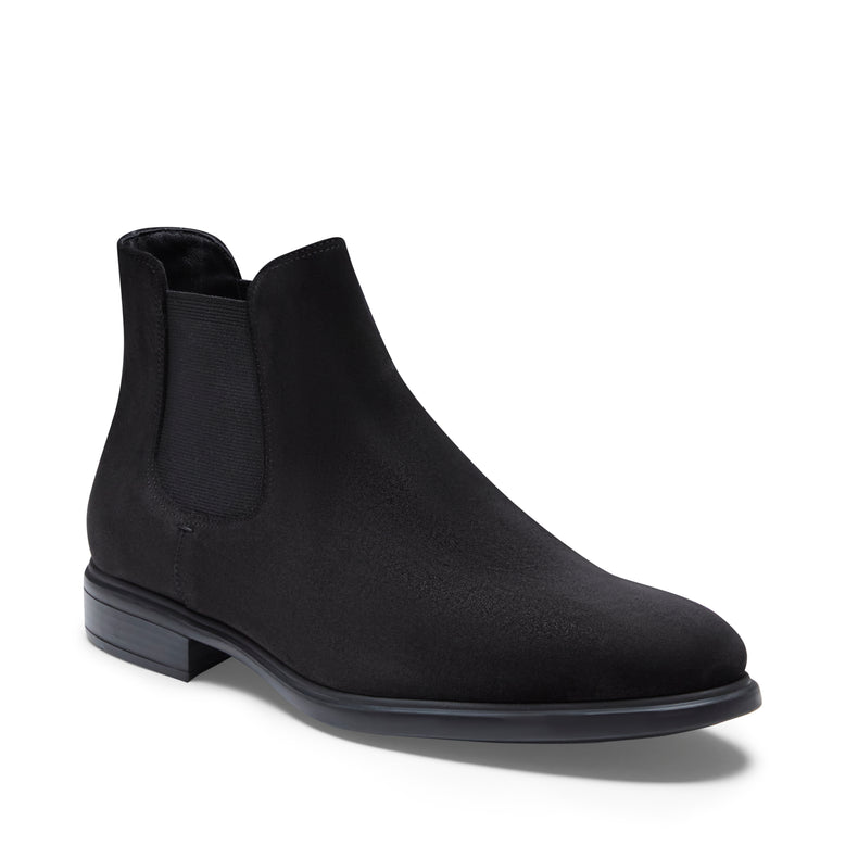 Chelsea boot Richard in suede da uomo nero