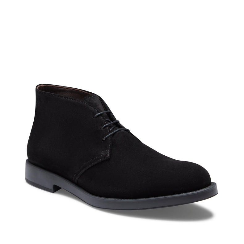 Desert boot nero in suede da uomo
