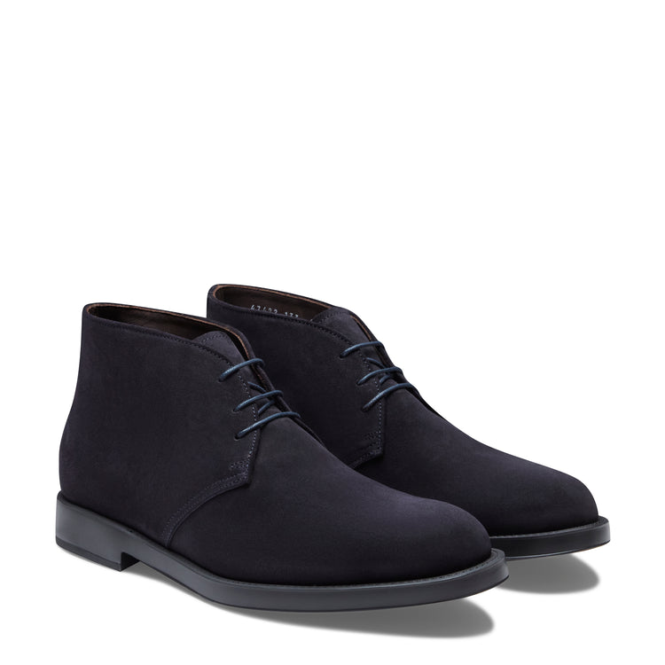 Desert boot in suede da uomo marine