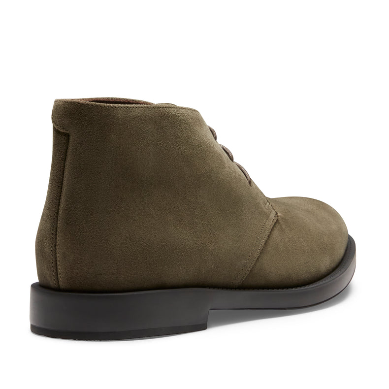 Men’s forest green suede desert boot