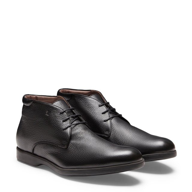 Schwarzer Desert Boot aus Leder für Herren