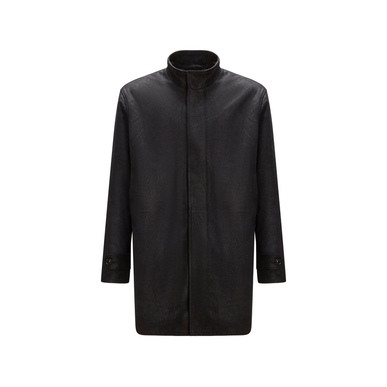 Mantel Herren aus Wildleder Blau