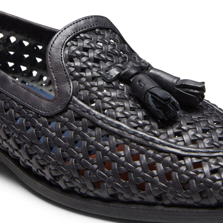 Mocassino Brera in pelle intrecciata da uomo