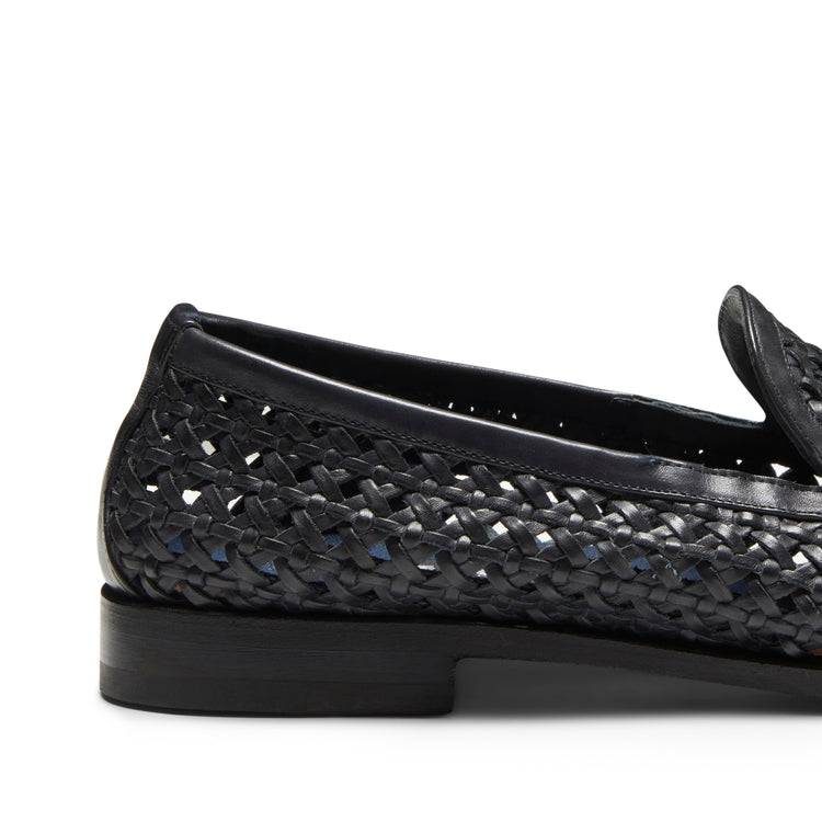 Mocassino Brera in pelle intrecciata da uomo