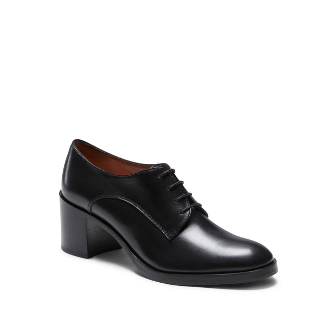 Zapato Derby de piel negra
