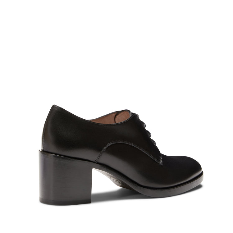 Black leather Derby shoe