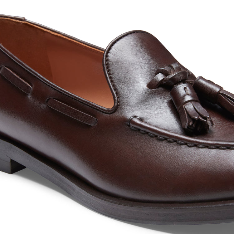 Damenloafer Brera aus mahagonifarbenem Leder