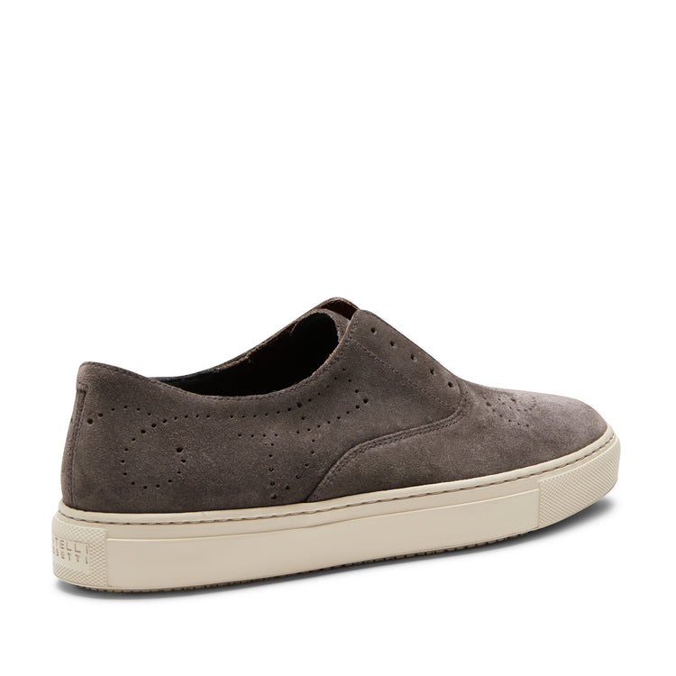 Sneaker Hobo Sport in suede da donna color acciaio