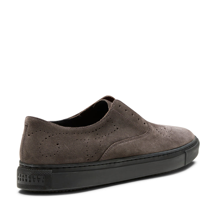 Women's Hobo Sport sneaker in steel-coloured suede