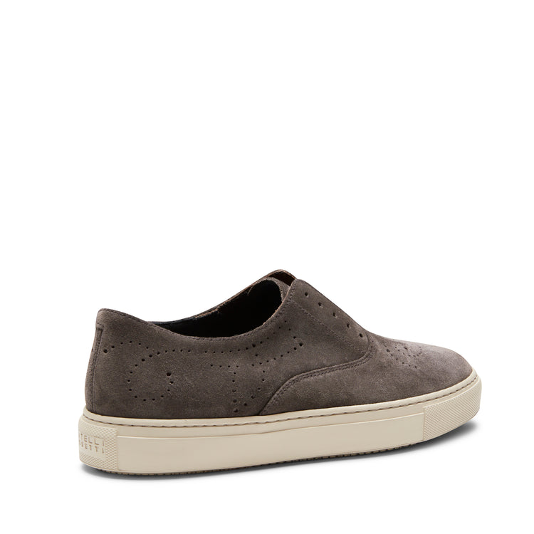 Sneaker Hobo Sport in suede da donna color acciaio