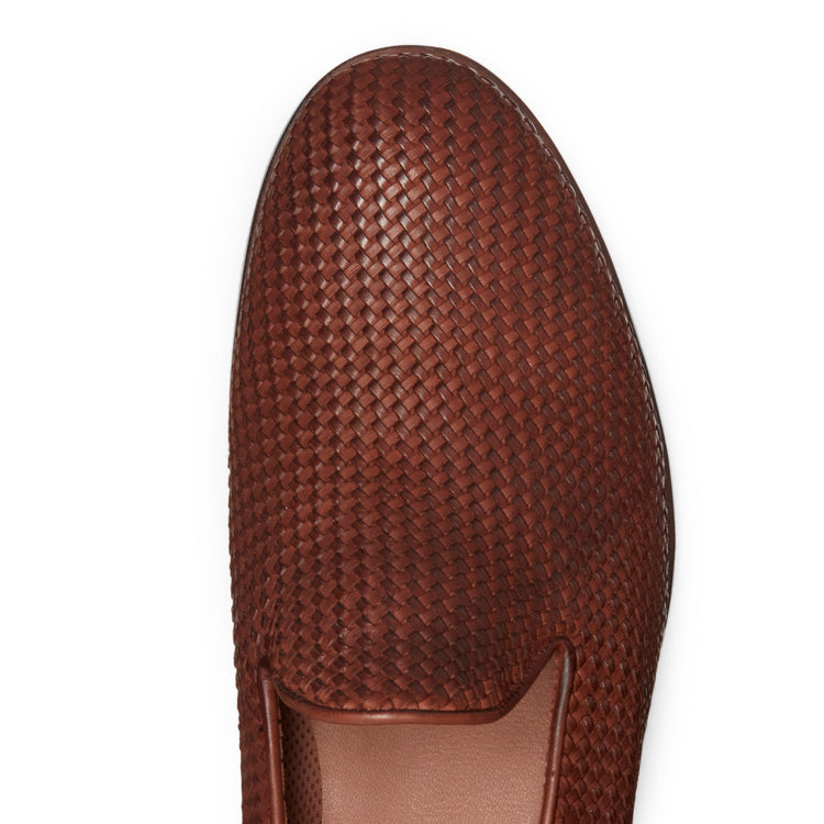 Men’s Woven Leather Slipper