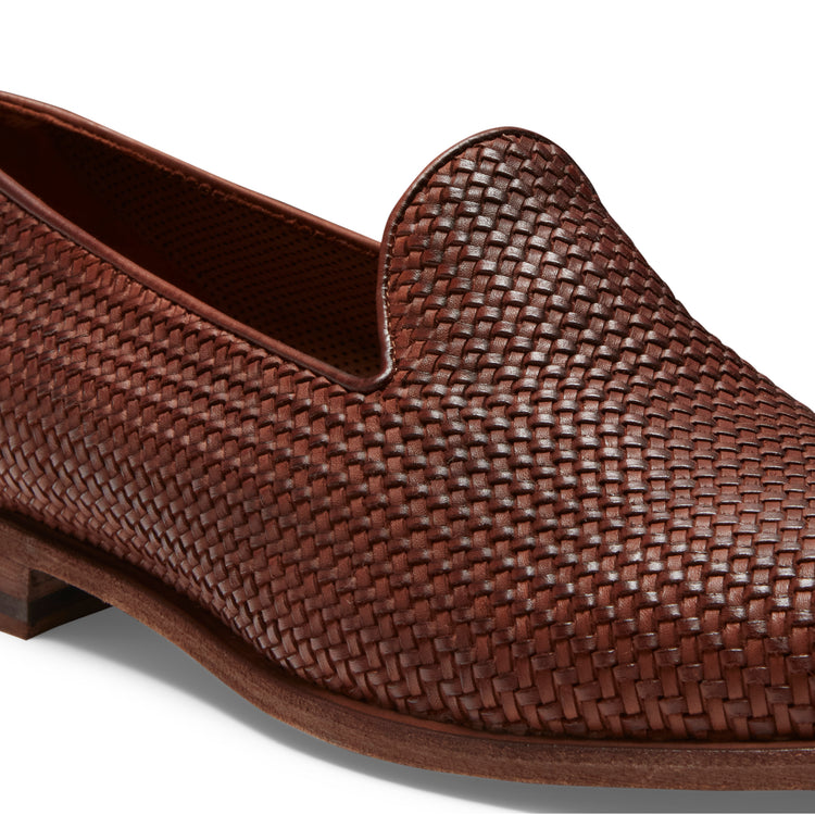 Men’s Woven Leather Slipper