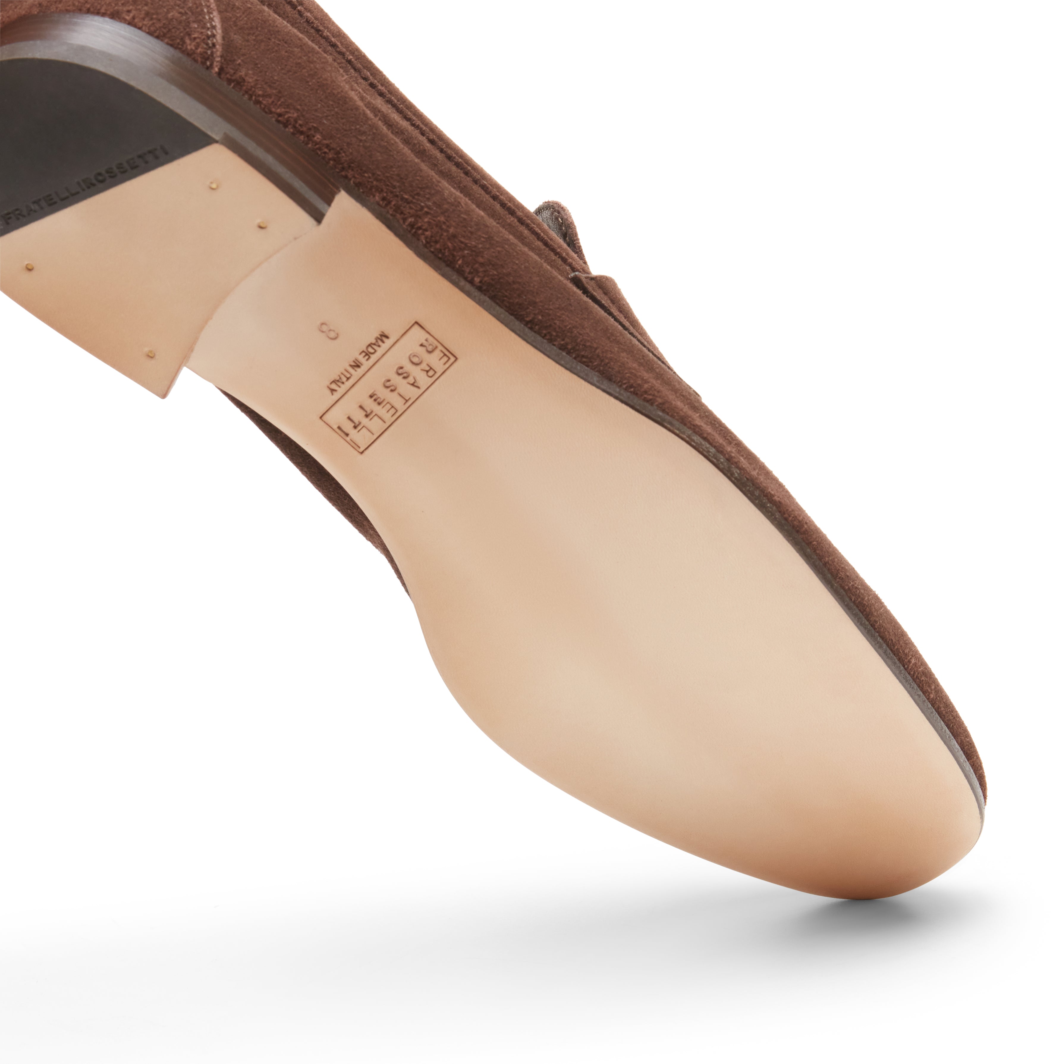 Men's brown suede lightweight summer loafer | Fratelli Rossetti