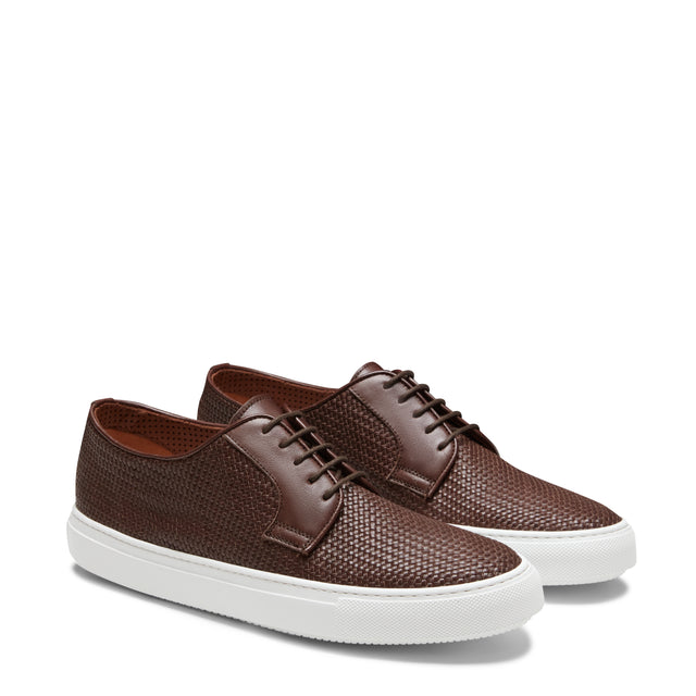 Woven Leather Sneaker